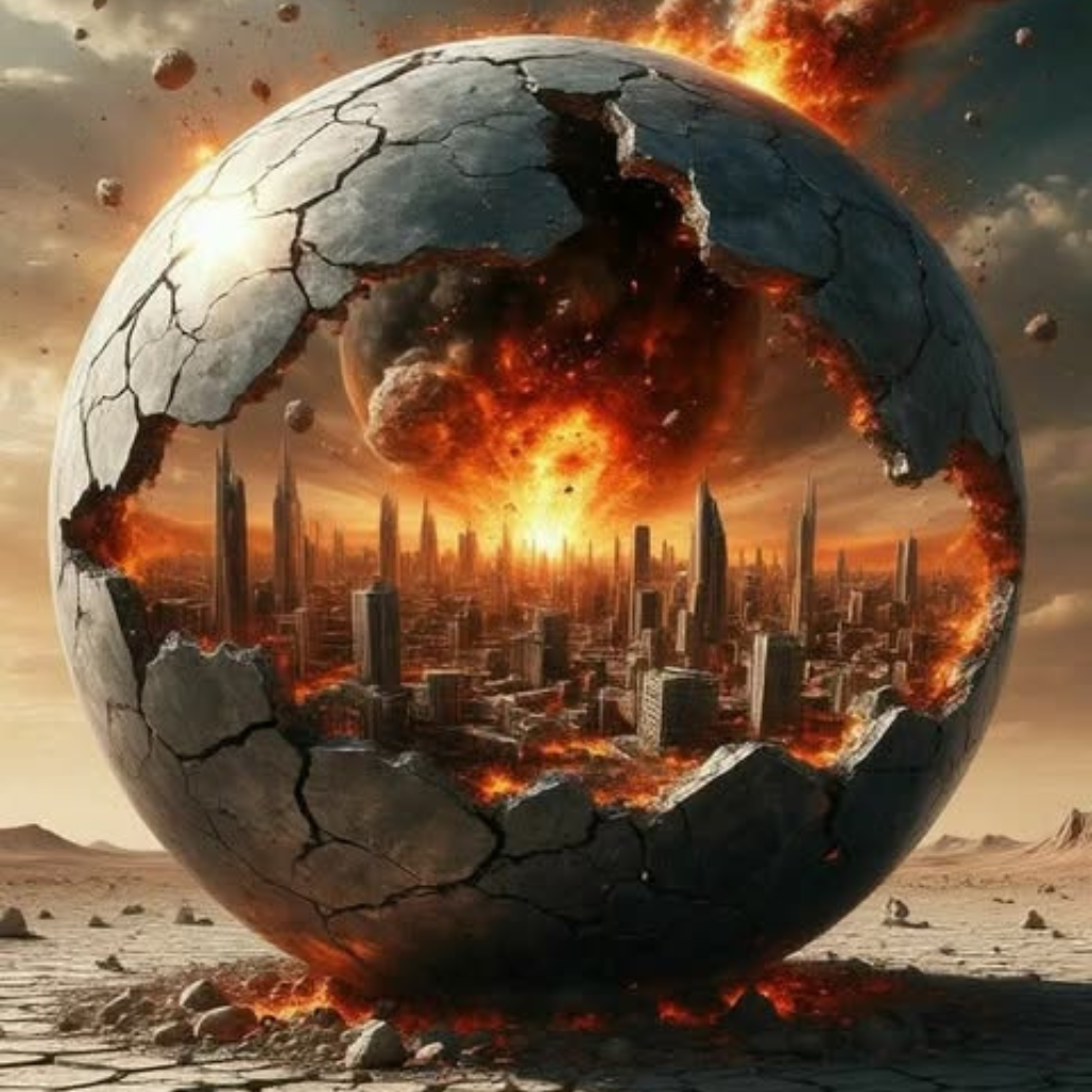 O mundo desabou